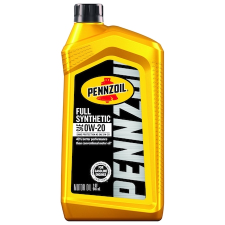 Pennzoil Pennzoil 0W-20 Gasoline Synthetic Motor Oil 1 qt 1 pk 550058594